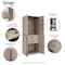 Manhattan Comfort Lee Wardrobe Closet 2.0 in Rustic Grey, 3PK 3-WC002-GY - alternate 8